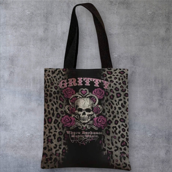 Goth Double Sided Print Tote Bag - Picture 1 of 9